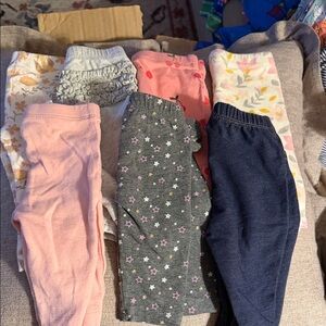 Assorted Baby Leggings Set 0-3 months